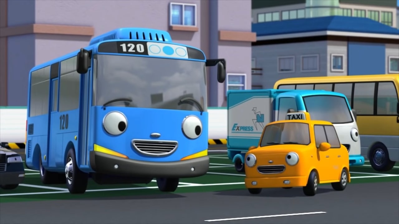 Про автобусы на русском. Тайо маленький автобус - Нури. Приключения Тайо хана. Приключения Тайо Ханна и Гани.